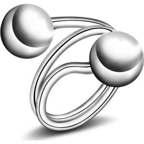 925 JEWELS Fashion Silver 925 Adjustable Rings Flower Design Sterling Silver Ring with Austrian Cubic Zirconia for Women #044