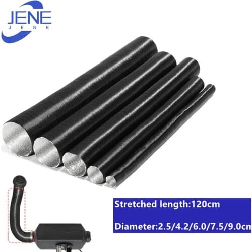 Aluminum Foil Corrugation Air Intake Pipe Exhaust Duct Pipe Telescopic For Eberspacher Webasto Air Diesel Parking Heater