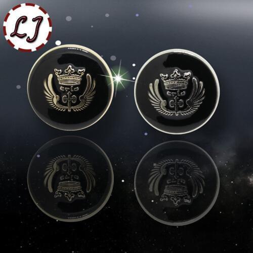 Free shipping 10pcs/lot combined zinc alloy metal buttons gold silver round button clothing pants sewing accessories scrapbook