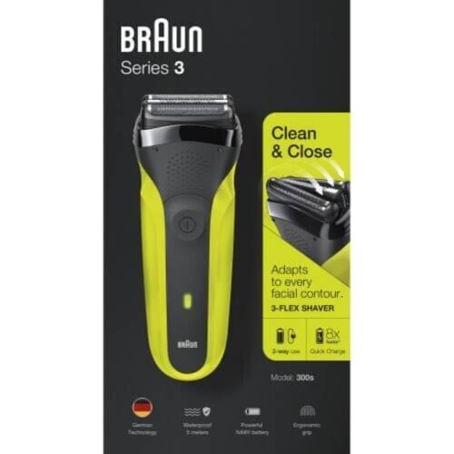 Braun Series 3 300 VTGRN Shaver With 3 Flexible Blades