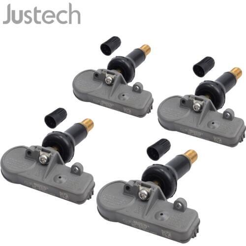 Justech 4Pcs TPMS Tire Pressure Monitoring Sensors 13581558 13586335 15123145 15254101 For Chevrolet Chevy Cadillac Buick GMC