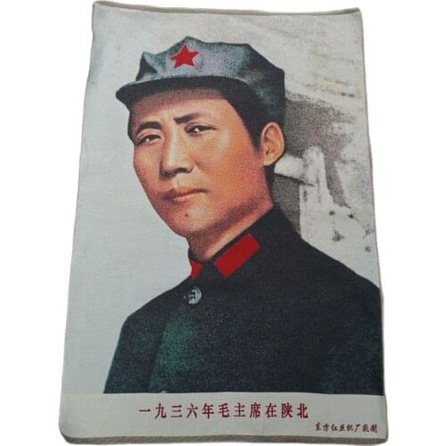 China old silk Thangka like hanging painting fengshui Chairman Mao 60x90m