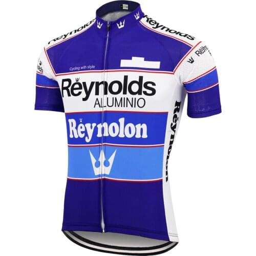 2020 Classic Mens Summer Breathable RACE Team Blue Short-Sleeved Cycling Jersey High-Quality Mountain Bike Wear Triathlon