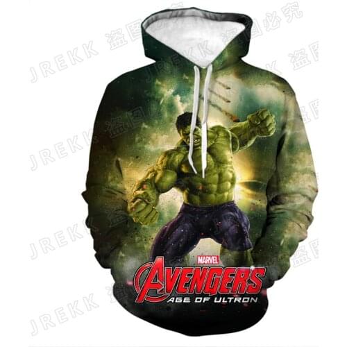Cool Marvel Hulk Sweatshirts Pullover 3D Print Men Women Children Fashion Hoodies Streetwear Boy Girl Kids Casual Tops Clothing