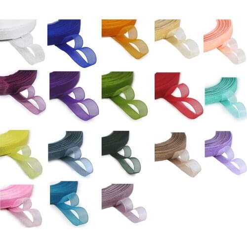 10mm(45meters/roll) Organza Ribbon Wrapping Christmas Party Home Diy Gift Packaging Wedding Decoration Tapes Diy Chiffon Ribbons