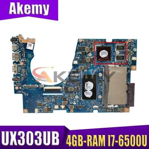 UX303UB Motherboard For ASUS UX303U UX303UA UX303UB Laptop Motherboard original I7-6500U 4GB GT940M-2G 100% Test