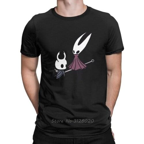 Men Hollow Knight T Shirt Skull Video Game Cotton Clothes Awesome Short Sleeve Crewneck Tees Plus Size T-Shirts