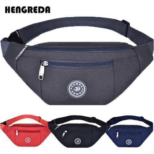Nylon Waist Bag 2019 Women Belt Bag Men Fanny Pack Fashion Colorful Bum Bag Travel Hengreda Purse Phone Pouch Pocket