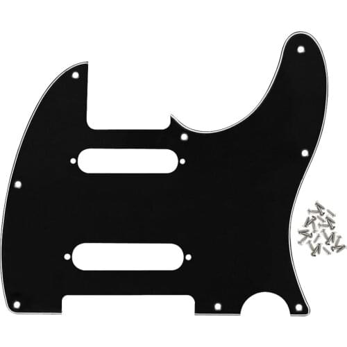 NEW 8 Holes TL Electric Guitar Pickguard Black 3ply with Screws for Nashville Style Guitar Parts Accessories