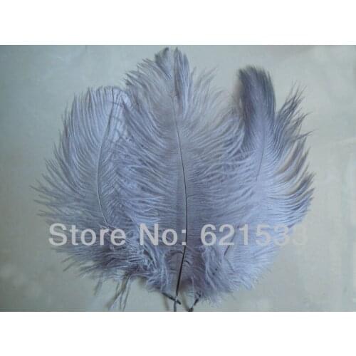 Wholesale!100PCS/LOT 6-8''/15-20cm GRAY Ostrich FEATHERS Bridal/Wedding/Centerpiece freeshipping