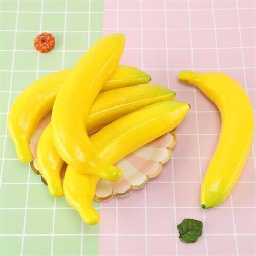 Foam Fake Fruit Banana Plastic Artificial Fruit Home Decor Party Fake Fruit Decor Accessories Photography Props Plastic Banana