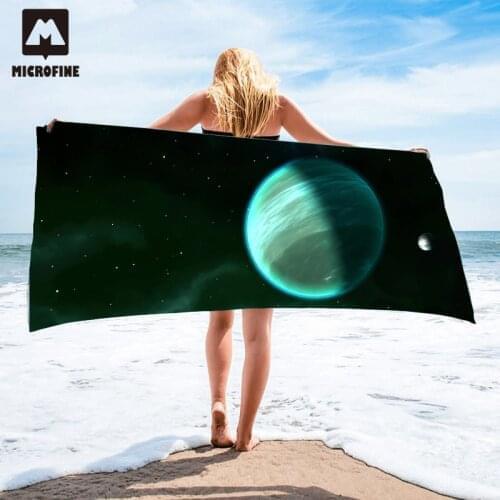 Microfiber Beach Towel Black Hole Travel Quick Drying Outdoors Sports Swimming Camping Universe Bath Yoga Mat Blanket Gym Adults