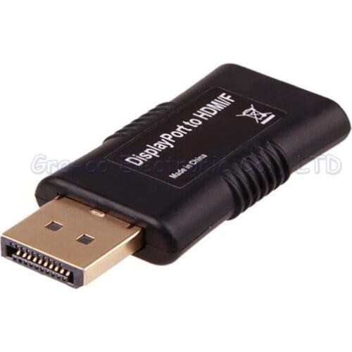 2pcs/lot Gold Plated DisplayPort TO HDMI Adapter Converter DP Male to HDMI Female
