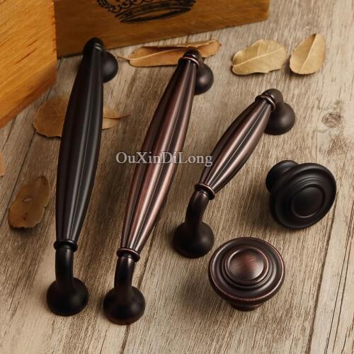 Top Designed 10PCS European Style Kitchen Door Furniture Handles Cupboard Wardrobe Drawer Dresser Cabinet Pulls Knobs & Handles