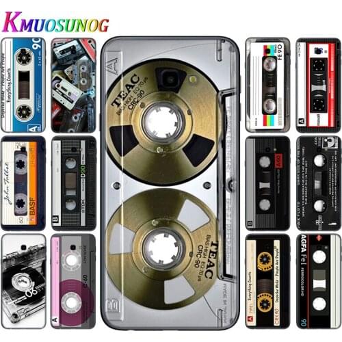 Silicone Cover Old Style Tape Cassette For Samsung Galaxy J8 J7 Duo J6 J5 Prime J4 Plus J3 J2 Core 2018 2017 2016 Phone Case