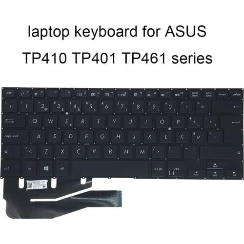 PO BE Replacement keyboards TP410 Backlit keyboard for ASUS vivobook flip TP401 CA Belgian Portuguese black 0KNB0 F621BE00 sale