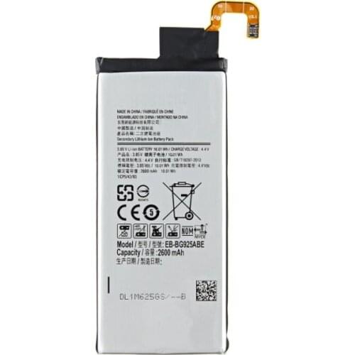 1x 3600mAh EB-BG925ABE Replacement Battery For Samsung Galaxy S6 Edge G9250 SM-G925l G925F G925L G925K G925A G925S