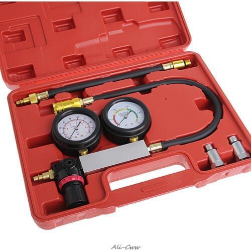 Auto Cylinder Engine Leak Leakdown Tester Compression Gauge Diagnostic Detector