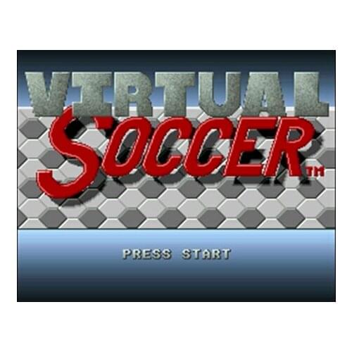 Virtual Soccer 16 bit Big Gray Game Card For NTSC Game Player Drop Shipping