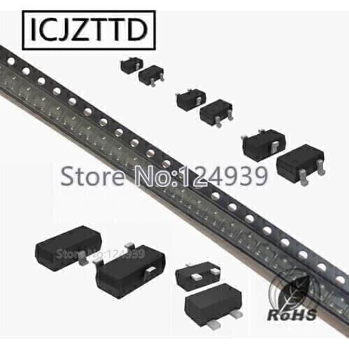 100pcs DTC143ZE SOT-523 DTC143ZKA SOT-23 SC-59 DTC143ZUA SOT-323 SC-70 Original 50V 100mA Digital transistors DTC143Z DTC143 NPN