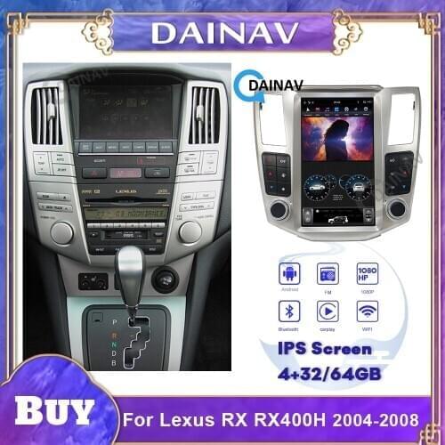12.1 inch Car radio Multimedia Player car GPS Navigation For-Lexus RX RX300 for Lexus rx 400h 2008 car dvd player car stereo
