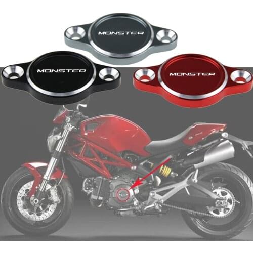 Motorcycle CNC Accessories Engine Oil Filter Cover Cap For Ducati Monster 695 696 821 1200 1200S 1100 1100s WITH LOGO