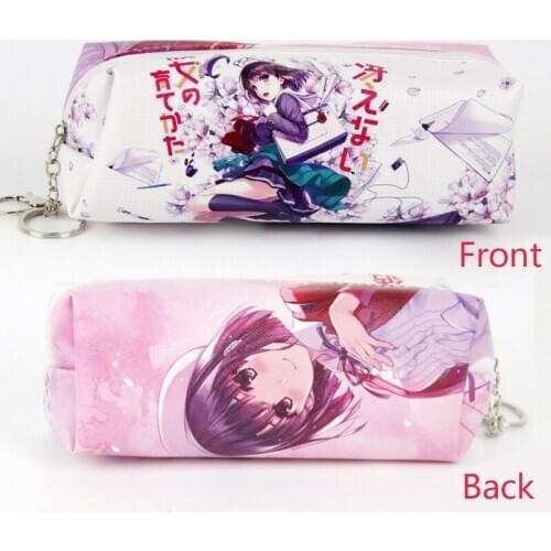 Anime Saenai Heroine no Sodatekata Cartoon Cosmetic Bag Katou Megumi Pencil Bag for School Supplies