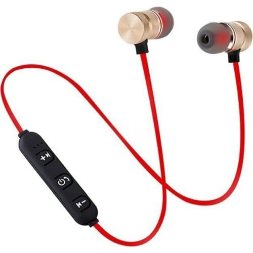 Sport Wireless Headphones Magnetic Suction Bluetooth-compatible Neckband Headsets with Microphone Voice Prompt Running Earphones