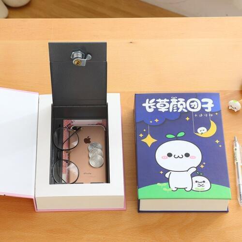 Safe Key Lock Book Secret Book Hidden Safety Safe Metal Steel Analog Classic Book Style Money Storage box