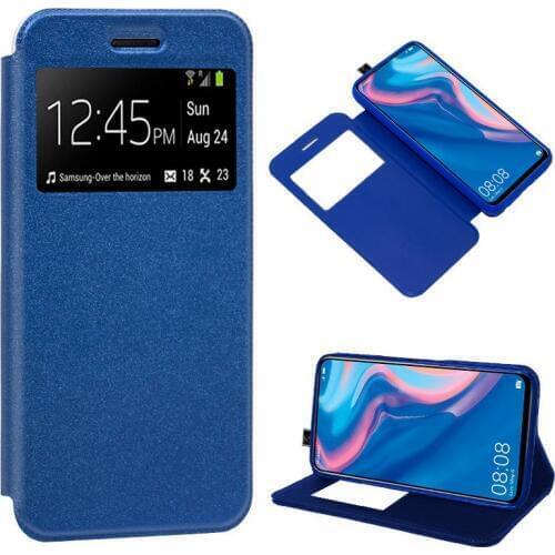 Huawei P Smart Z / Honor 9X smooth Flip Cover Case Blue