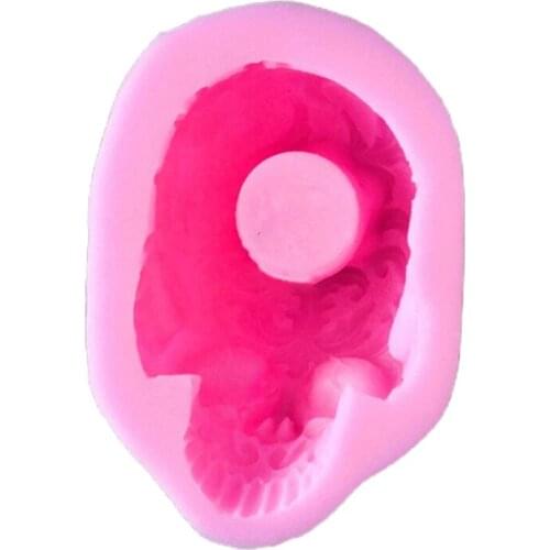 Skull Head Ashtray Epoxy Resin Mold Flowerpot Plant Pot Silicone Mould DIY Crafts Plaster Home Decoration Ornaments Casting