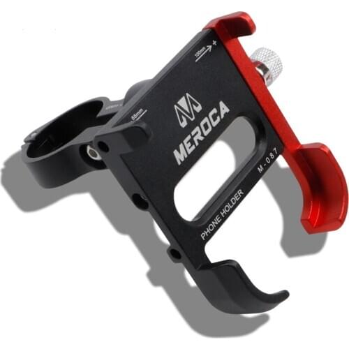 MEROCA Bicycle Phone Holder Electric Bike Motorcycle 360 Degree Rotatable Mirror Mount Handlebar Rack