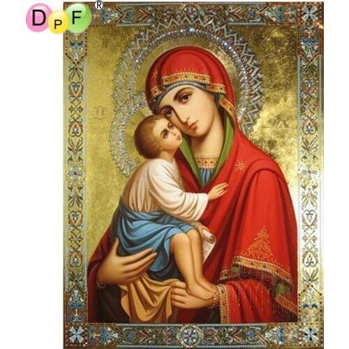 DPF DIY Religion of Notre Dame 5D home decor crafts diamond painting cross stitch diamond embroidery full square diamond mosaic