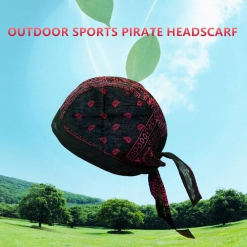 Outdoor Fishing Headscarf Cotton Printed Single Cashew Multi-Color Hip-Hop Headscarf European American Outdoor Sports Pirate Hat