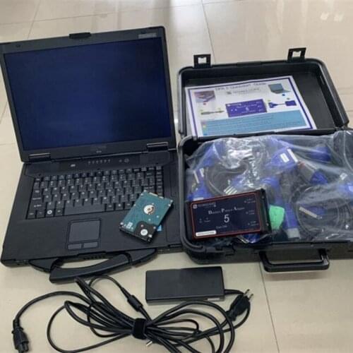 Heavy duty truck diagnostic tool cnh dpa5 adapter hdd with laptop cf 52 toughbook full cables scanner ready to use