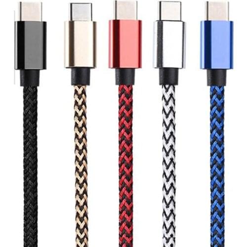 2/3M USB Type C Cable For huawei P30 P20 honor 9X 20 redmi note 8 7 oneplus 7T 6 realme Usb Cable Typec Cabo Usb-c Nylon Braided