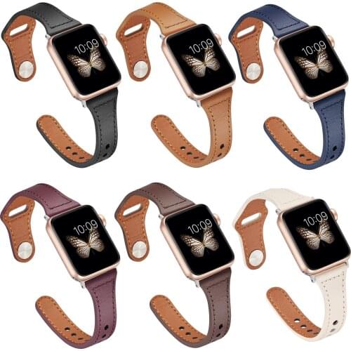 Eastar High quality Leather loop for Apple Watch Band Series6 /5/ 4/ 3/2/1 Sport Bracelet 42 mm 38 mm Strap For iwatch 5 Band 40