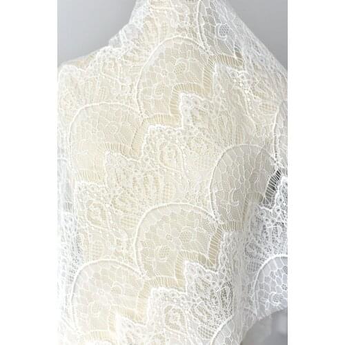3 Yard Chantilly Lace Fabric For Bridal Dress, Costume Dress, Off White Lace Fabric New arrival