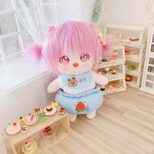 [MYKPOP]KPOP Dolls items: Pants and Bib 2pcs Set for 20cm Dolls(without Doll) Fans Collection SC21052812