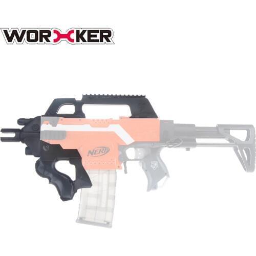 Worker F10555 3D Printing No.193 Thunder Type Front Tube Kit for Nerf Stryfe - Black