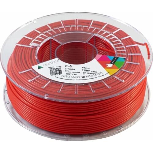 SMARTFIL PLA, 2.85mm, RUBY, 1000g Smart Materials 3D printing filament