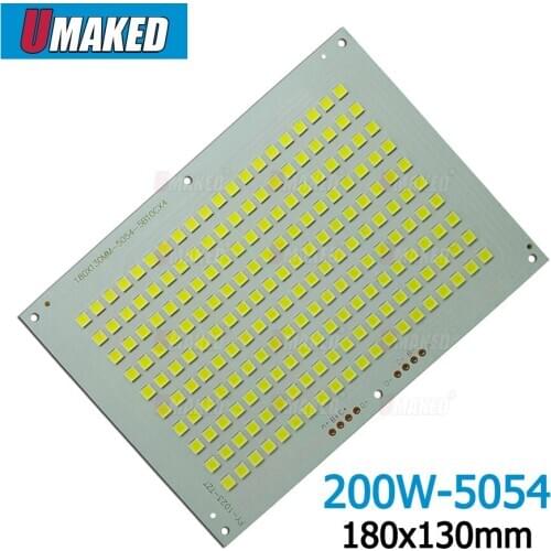 200W 180x130mm LED Floodlight PCB board, 20000lm LED SMD5054 lighting source for led floodlight, Aluminum plate base board
