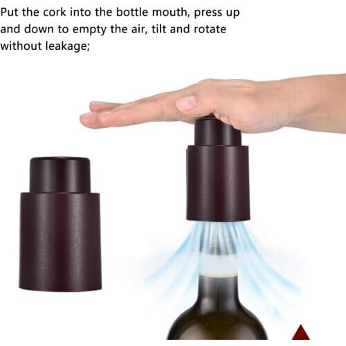 Stainless Steel Bottle Stopper Wine Stopper Saver Preserver Sealer 32mm Bottle Preserver Vacuum Saver Stopper Wine Oil Sealer