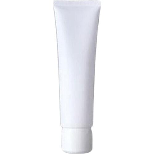 Empty Cosmetic Containers Cosmetic Tube Refillable Soft Tubes 50ml 80ml 100ml Cream Packaging Travel Bottle White Frosted 50pcs