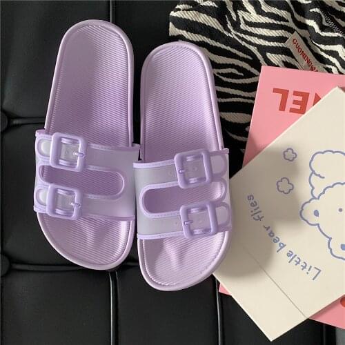 Summer Ladies Indoor Slippers Floor Flat Bottom Couples Home Bathroom Non-slip Tide Wear Sandals And Slippers Floor Slippers