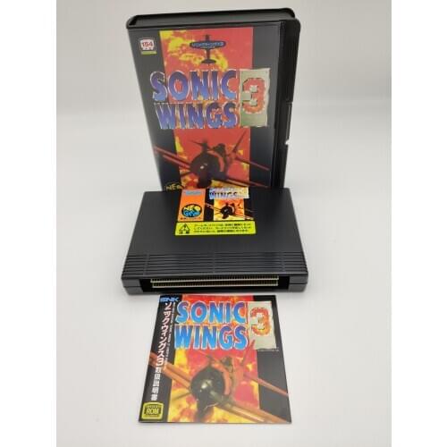 SONIC WINGS 3 CONVERSION JAPAN VERSION NEO GEO AES, Mvs, Snk,Snes,Megadrive,Ng Cd,Metal Slug,King Of Fighters