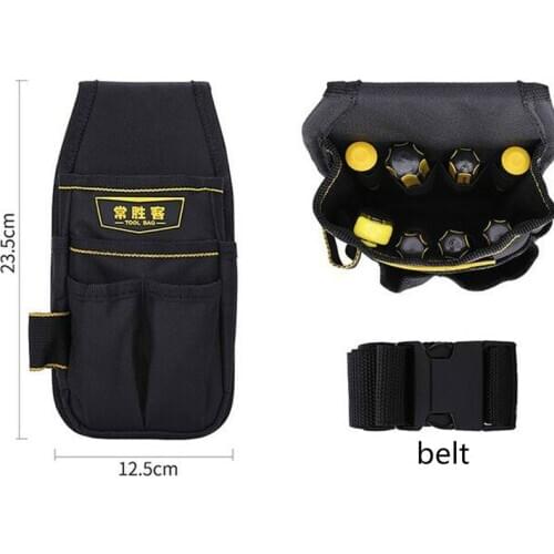 Tool Bag 600D Oxford Tool Belt for Electrician Technician Waist Pocket Pouch Small Tool Bag With Belt Screwdriver Holder