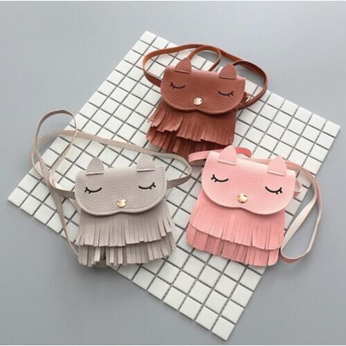 Baby Girls Crossbody Bags Waterproof PU Leather Tassel Mini Maternity Large Capacity Organizer Messenger Bag Travel Handbag wf