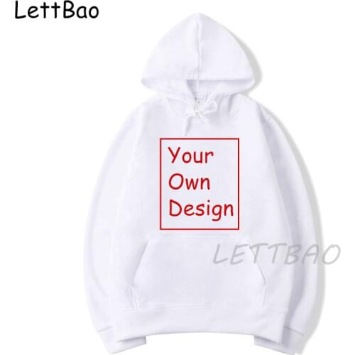 Custom Hoodies Your Own Pattern Black White Red Grey Navy Blue Streetwear Hoodies Winter Mens Womens Unisex Hoodie Polyester
