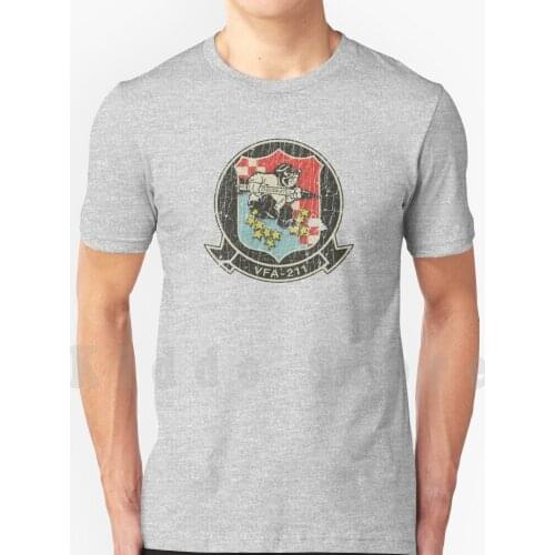 Vfa-211 Fighting Checkmates T Shirt Print For Men Cotton New Cool Tee Navy Danger Zone Vfa Veteran Oceana Pilot Air Force